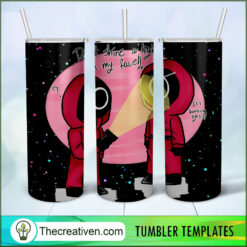 Squid Game Chibi Tumbler Wrap Tumbler Wrap – Digital Download