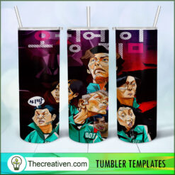 Squid Game Full Tumbler Wrap Tumbler Wrap – Digital Download