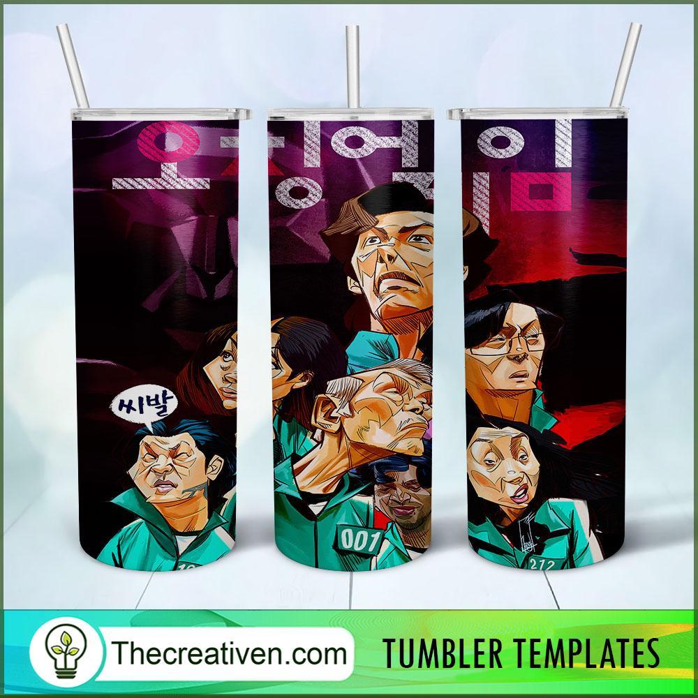 Squid Game Full Tumbler Wrap Tumbler Wrap – Digital Download 1 Squid Game Full Tumbler Wrap Tumbler Wrap – Digital Download