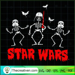 Star Wars Skeleton SVG, Star Wars SVG, Skeleton Halloween SVG