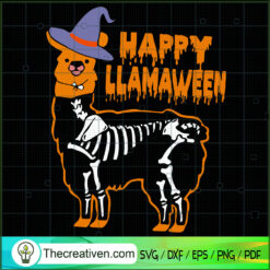 Happy Llamaween SVG, Llama SVG, Halloween SVG