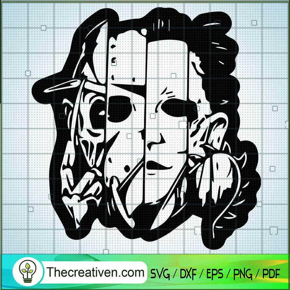 Four Horror Face SVG, Horror Movie SVG, Halloween SVG 1 436 copy 1