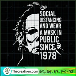 Social Distancing And Wear A SVG Cut File for Cricut
