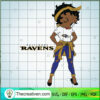 Black Girls Baltimore Ravens SVG Cut File for Cricut & Silhouette