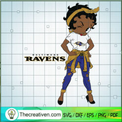 Black Girls Baltimore Ravens SVG Cut File for Cricut & Silhouette