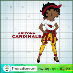 Black Girls Arizona Cardinals SVG Cut File for Cricut & Silhouette
