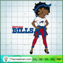 Black Girls Buffalo Bills SVG Cut File for Cricut & Silhouette