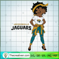 Black Girls Jacksonville Jaguars SVG Cut File for Cric Design 49594