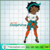 Black Girls Miami Dolphins SVG Cut File for Cricut & Silhouette