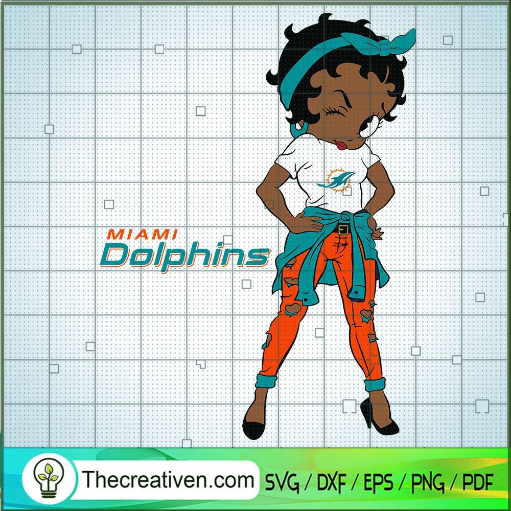 Black Girls Miami Dolphins SVG Cut File for Cricut & Silhouette 1 Black Girls Miami Dolphins SVG Cut File for Cricut & Silhouette