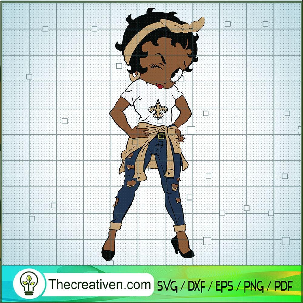 Black Girls New Orleans Saints SVG Cut File for Cricut & Silhouette 1 Black Girls New Orleans Saints SVG Cut File for Cricut & Silhouette