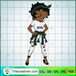 Black Girls New York Jets SVG Cut File for Cricut & Silhouette