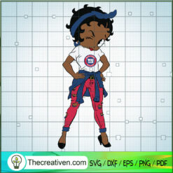 Black Girls New York Giants SVG Cut File for Cricut & Silhouette