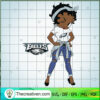 Black Girls Philadelphia Eagles SVG Cut File for Cricut & Silhouette