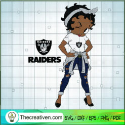 Black Girls Raiders SVG Cut File for Cricut & Silhouette
