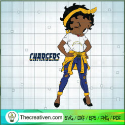 Black Girls Chargers SVG Cut File for Cricut & Silhouette