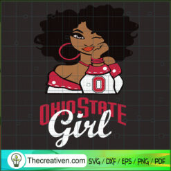 Black Girls Ohio State SVG Cut File for Cricut & Silhouette