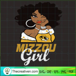 Black Girls Mizzou SVG Cut File for Cricut & Silhouette