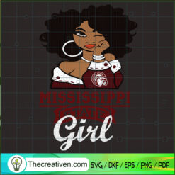 Black Girls Mississippi State SVG Cut File for Cricut & Silhouette
