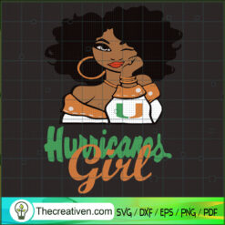 Black Girls Hurricanes SVG Cut File for Cricut & Silhouette