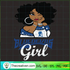 Black Girls Blue Devils SVG Cut File for Cricut & Silhouette