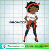 Black Girls Broncos Denver SVG Cut File for Cricut & Silhouette