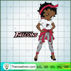 Black Girls Atlanta Falcons SVG Cut File for Cricut & Silhouette