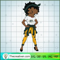 Black Girls Green Bay Packers SVG Cut File for Cricut & Silhouette