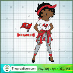 Black Girls Tamda Bay Buccaneers SVG Cut File for Cricut & Silhouette