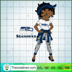 Black Girls Seattle Seahawks SVG Cut File for Cricut & Silhouette