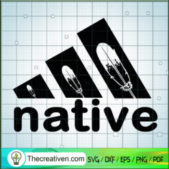 Native Adidas SVG, Feathers Native SVG, Adidas SVG