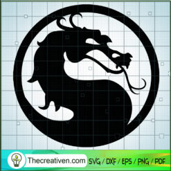 Mortal Kombat Logo SVG, Dragon Asia SVG, Mortal Kombat Game SVG