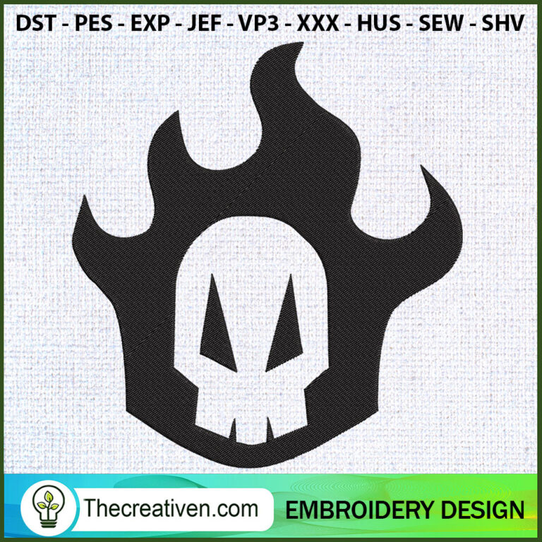 Shinigami Symbol Bleach Embroidery Designs, Bleach Machine Embroidery