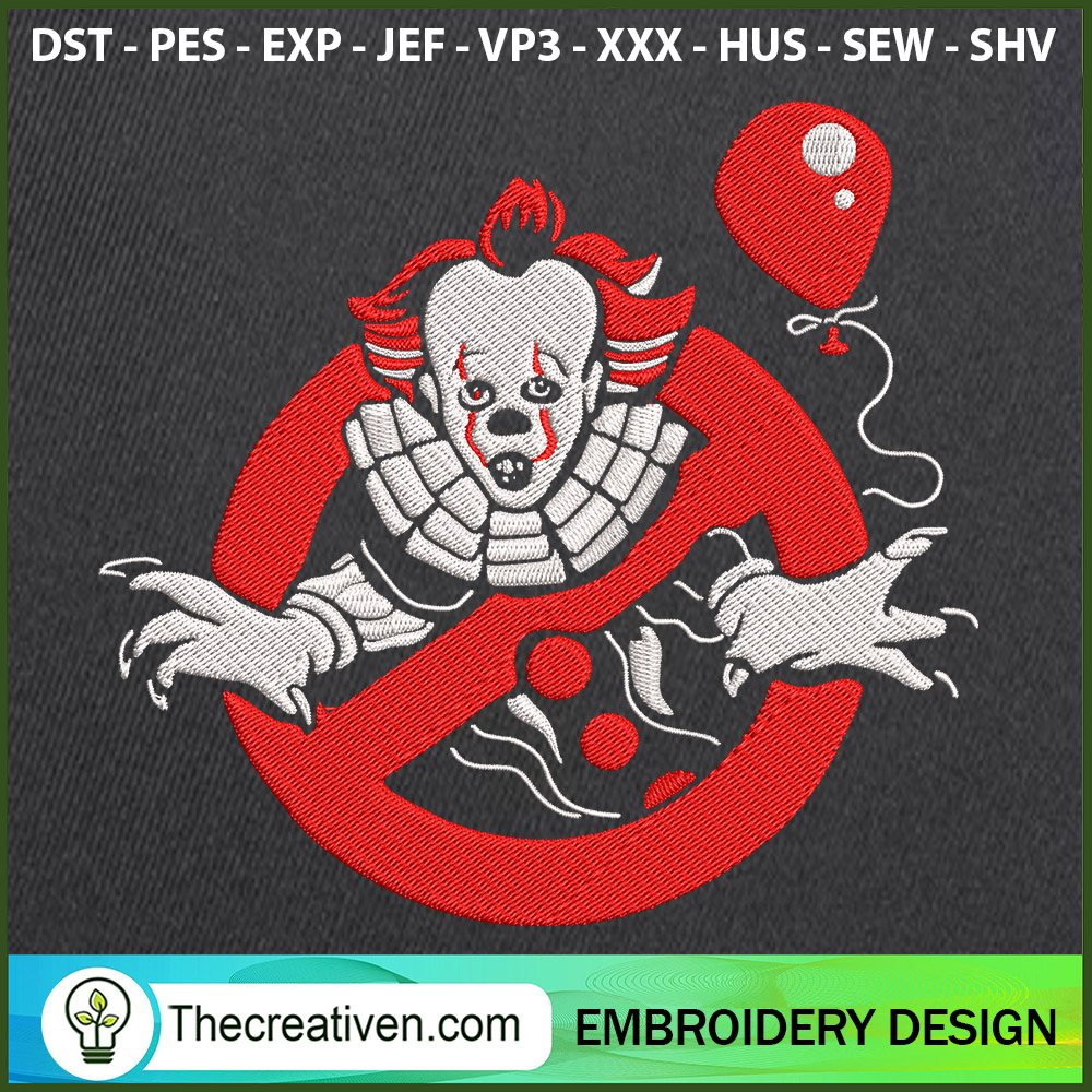 Pennywise Horror Clown Embroidery Design It Movie Embroidery Design Halloween Embroidery Design Horror Embroidery Design Horror Movie Embroidery Design yhcor5 copy