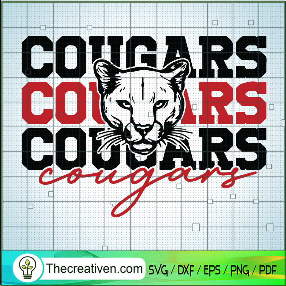 Cougars Team Football SVG, Football SVG, Sport SVG 6 Cougars Team Football SVG, Football SVG, Sport SVG