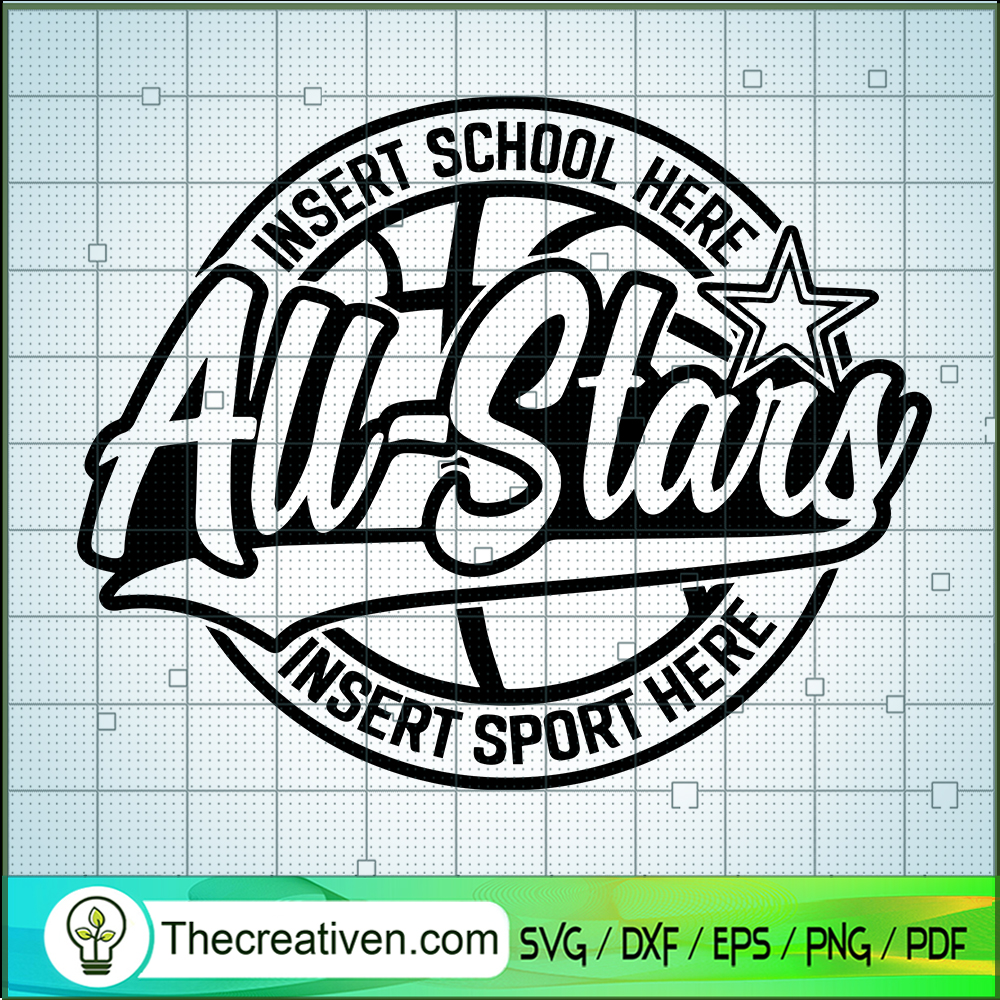 All Star SVG, Basketball SVG, Sport SVG 6 All Star SVG, Basketball SVG, Sport SVG