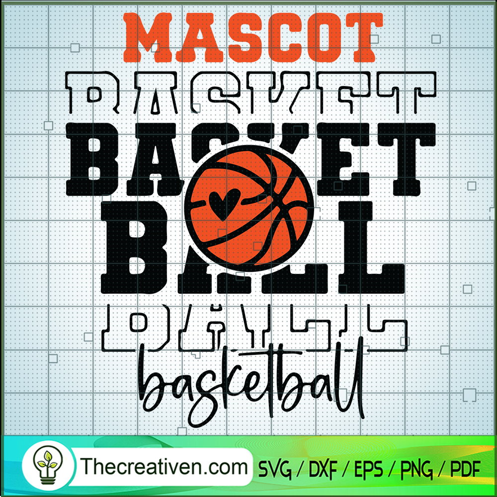 Mascot SVG, Basketball SVG, Sport Basketball SVG 1 Mascot SVG, Basketball SVG, Sport Basketball SVG